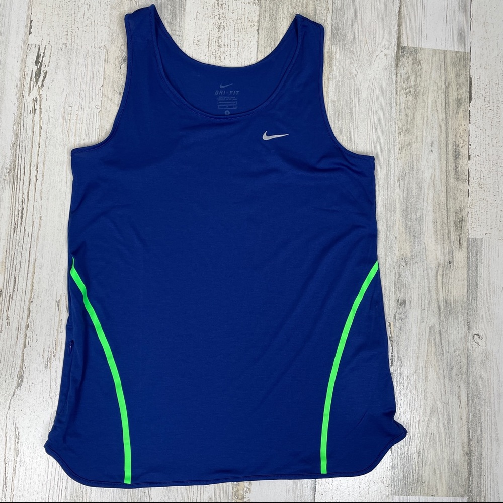 Nike Dri fit running racer back tank - Small